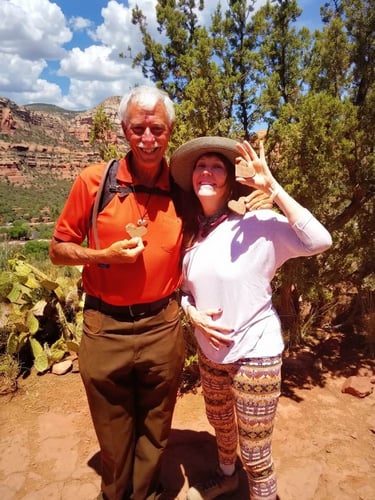 Since 2011, Robert Sechrengost has handed out more than 250,000 heart-shaped rocks to Sedona hikers