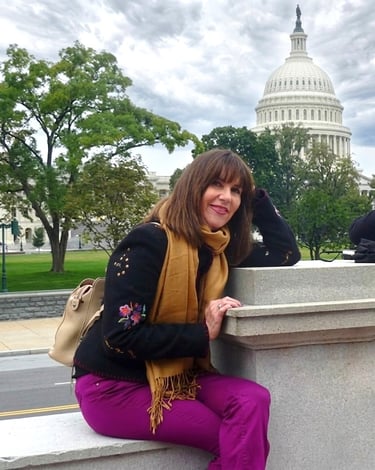 After Paris, Victoria made her home on D.C.'s Capitol Hill ~ two blocks from the U.S. Capitol!