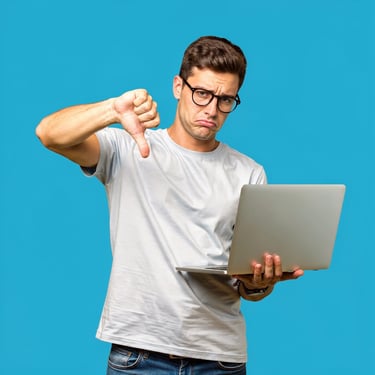 Dueño de negocio decepcionado porque su sitio web es invisible en las búsquedas de Google