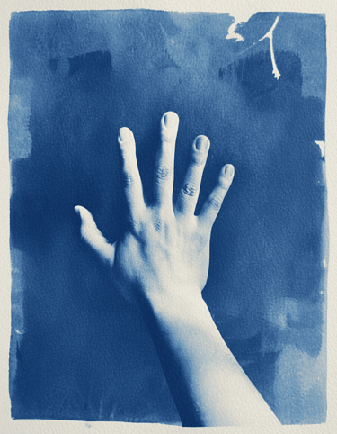 Cianotipia mano revelado