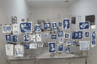 imagenes de cianotipias en tendedero artistico