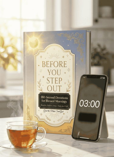 3 minute morning devotional, Quick daily prayer book, Christian morning routine guide, Short devotio