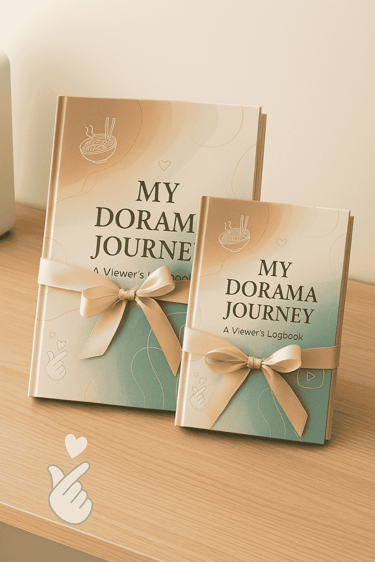 K-Drama Journal, Episode Tracker,Korean Drama Review Notebook, Dorama Log 