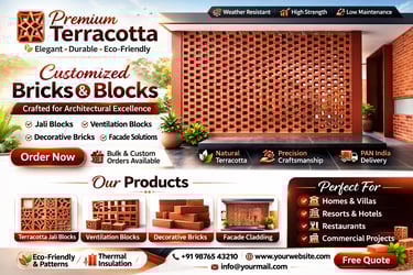 alt="architectural clay jali blocks india"