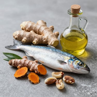 Alimentos antiinflamatorios: cúrcuma, jengibre y omega-3
