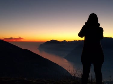 profilo donna tramonto tempo progettualità inconscio