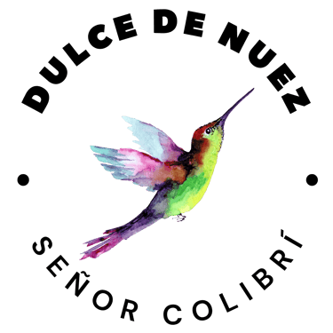 logotipo dulce de nuez artesanal señor colibrí