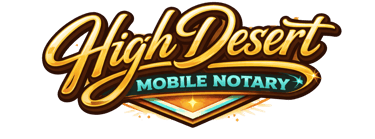 High Desert Mobile Notary logo