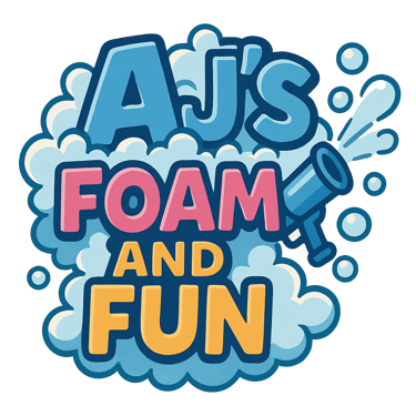 AJ'S FOAM N FUN logo