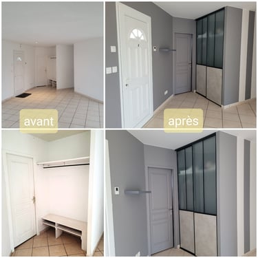 Aménagement placard d'entrée