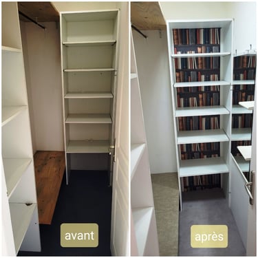 Rénovation petit dressing