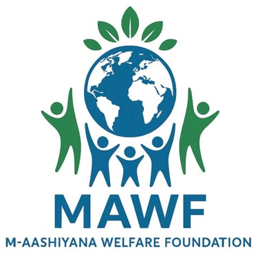 MAWF (M-AASHIYANA WELFAREFOUNDATION) NGO logo