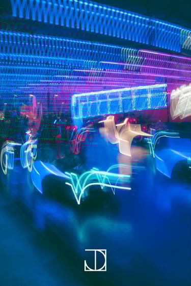 photo couleur auto-tamponneuse artistique effet flou 