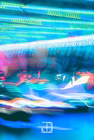 photo couleur auto-tamponneuse artistique effet flou 