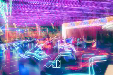 photo couleur auto-tamponneuse artistique effet flou 