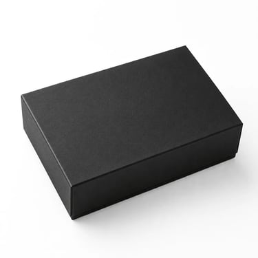 Schwarzer Karton Produktverpackung