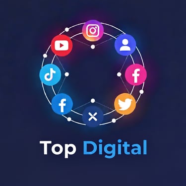 El top digital redes logo