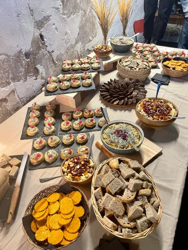 Buffet salé réception professionnel séminaire Ô Miracle traiteur Végétarien Végétal Végan