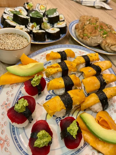 Repas inspiration japon  Ô Miracle Traiteur végétal végétarien végan