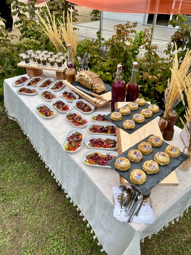 Buffet brunch événement  Ô Miracle Traiteur végétal végétarien végan