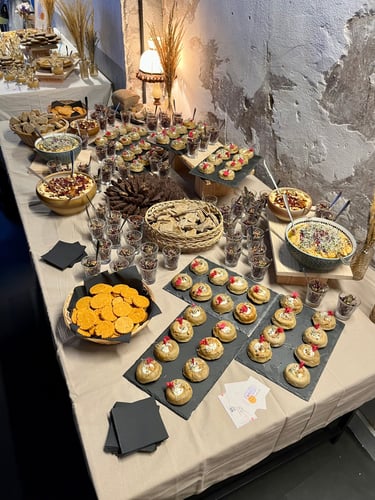 Buffet Salé événement professionnel Ô Miracle traiteur Végétarien Végétal Végan