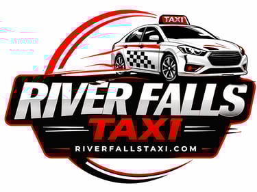 Taxi Service in River Falls & UWRF TAXI logo