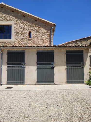 peinture porte extérieur à Puyricard