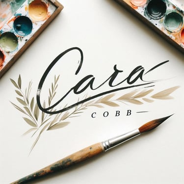 Nature acrylic paintings by Artist Cara Cobb logo