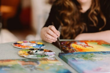 painting, fun birthday event ideas