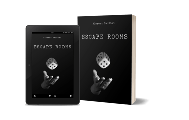 Mockup e-book et broché Escape Rooms - Florent Barthel