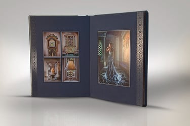 Henrickphoto presentation de livre album photo avec page de vernis digital