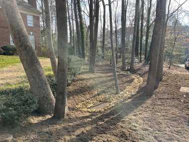 Drainage solutions and French drain installation in Catawba County NC