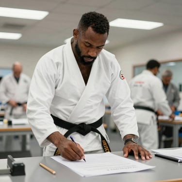 An instructor guiding a virtual class through a detailed certification process.