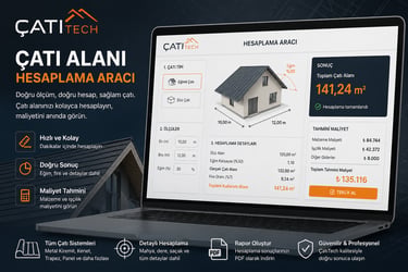 çatı alanı nasıl hesaplanır?