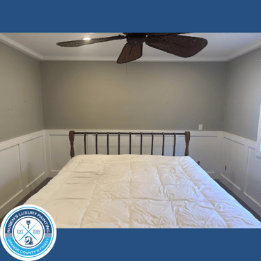 newly painted bedroom