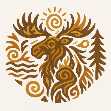 Salty Moose Lodge logo