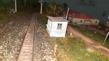 Gresham signal box - scratchbuilt from plans
