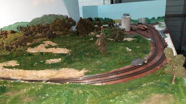 The line from Widgeree to Melbourne under construction