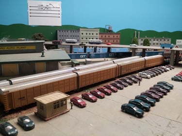 The car unloading facility at Tabar