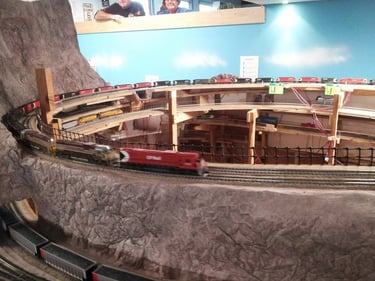 A long coal trains on the helix