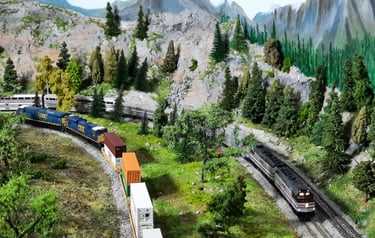 A CSX freight waits for the Amtrak to clear McDonald Junction