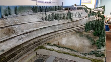 The Dog River side of Moose Jaw is slowly getting covered in snow
