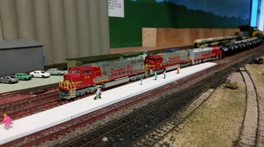A Santa Fe oil train at Idaho Falls