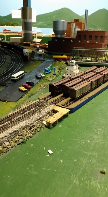 The rail barge at Smiths Ferry