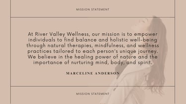 River Valley Wellness Style Guide mission statement