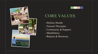 River Valley Wellness Style Guide core values