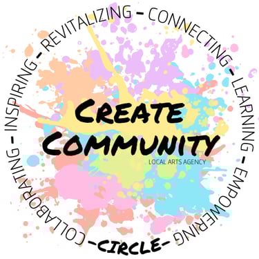 CREATE COMMUNITY, local arts agency logo