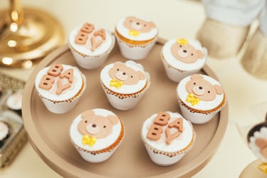 Petits muffins pour une baby shower