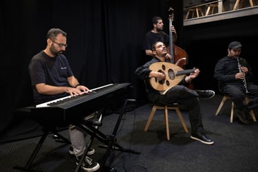 Alekos Vretos Quartet in the Theatre of the NO, photo shoot2024