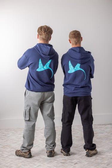Owners of Manta Lighting Standing back to back